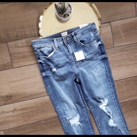 Sneak Peek Denim - ✨JUST IN✨SNEAK PEEK High Rise Destroyed Blue Jeans